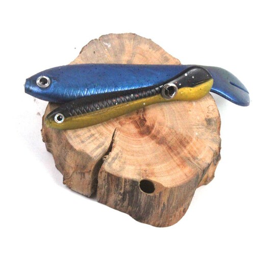 Grumpy loach 10cm bionic fake bait set of 5 for explosive fishing tail fish soft bait black pit bass bait