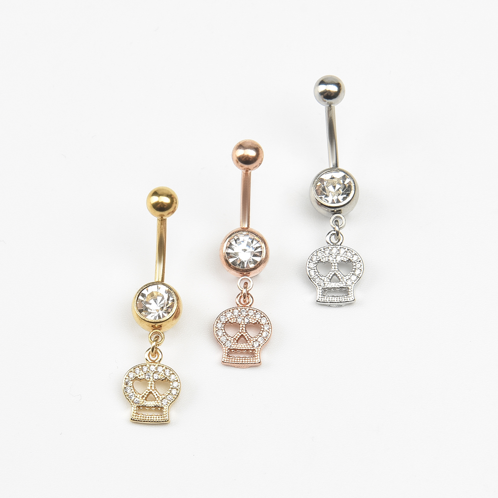 Manufacturer New Piercing Jewelry European And American Fashion Zircon Wisteria Navel Belly Button Ring_voghion.com