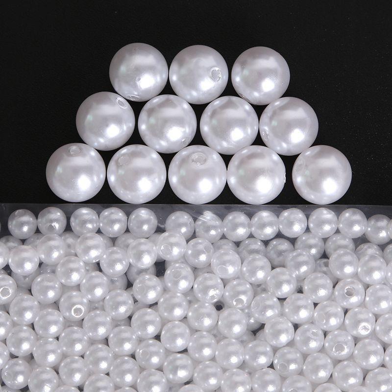 ABS imitation pearl highlight beaded loose beads round bead accessories diy handmade homemade earrings bracelet jewelry materials wholesale ABS imitation pearl highlight beaded loose beads round bead accessories diy handmade homemade earrings bracelet jewelry materials wholesale