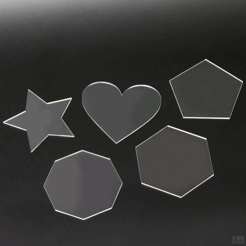 Customized Blank Transparent Guka Acrylic Sheet Plexiglass Blank Keychain Transparent Sheet DIY Disc Pendant