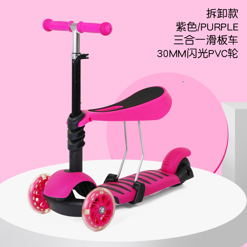 Scooter para niños de 2 años, niños de 6 años, niños de sexo masculino, niños pequeños 3 - en - 1 pueden montar un patín de pedal de un solo pie