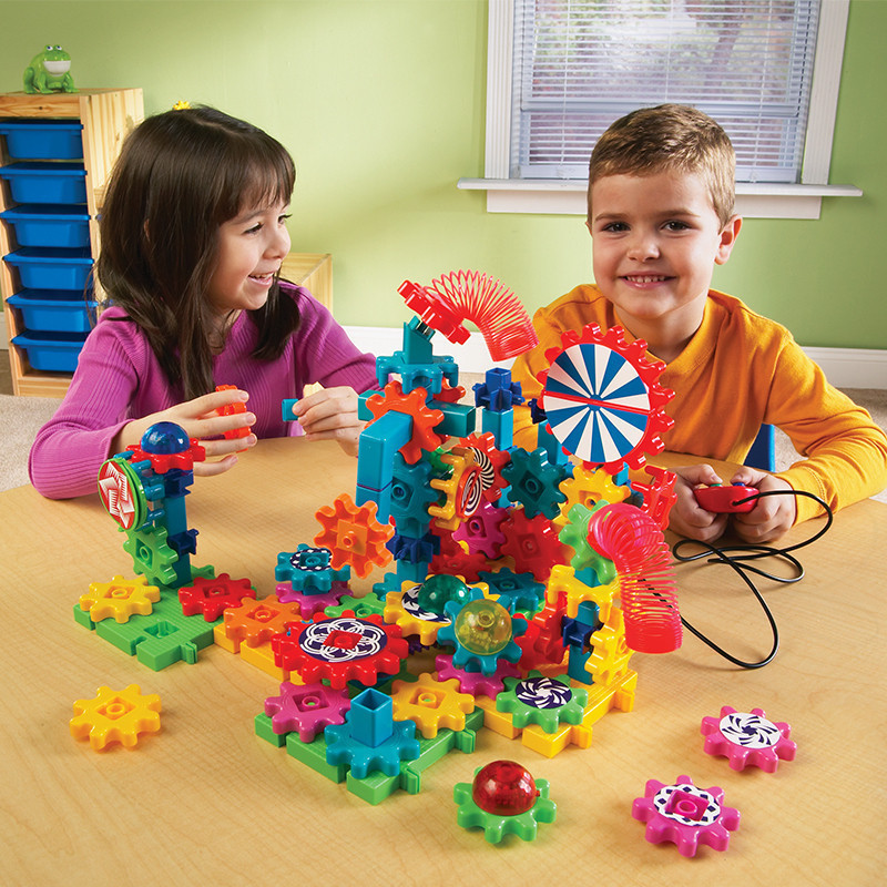 LR American Learning Resources electro-optic gear Gears Gears puzzle plug building blocks remote control