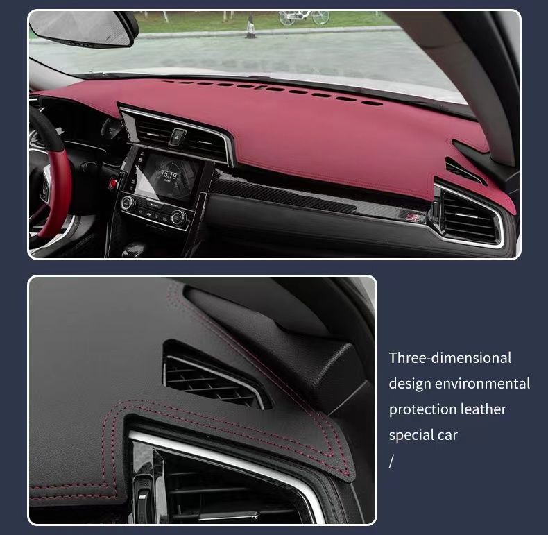 Car dashboard sunshade, interior decoration, center console heat insulation and sun protection, front desk mat