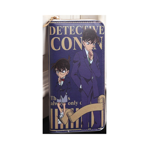 Name Detective Conan Cartoon Anime Merchandise Children's Coin Pouch Zero Wallet Long-lasting Portable Boy Men Wallet