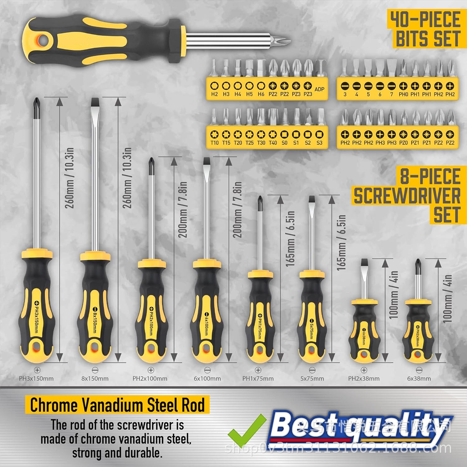 72 piece VDE insulated screwdriver set in stock, 1000V electrical special magnetic CR-V screwdriver 
