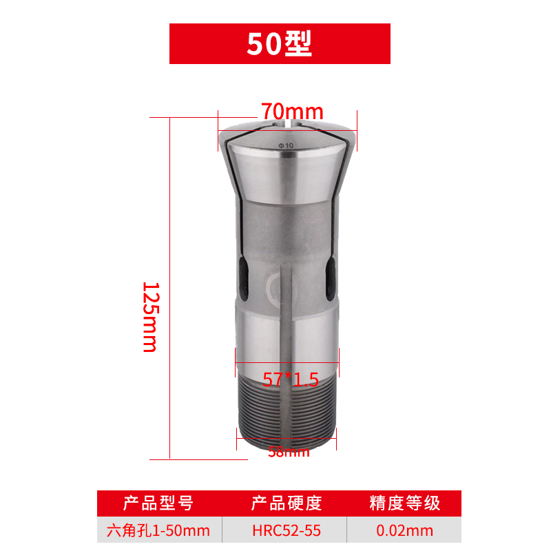 Tipos 15 - 20 - 25 - 32 - 50 Tipos de abrazadera de resorte de torno automático Nuevo orificio redondo de abrazadera de torno Beiguang