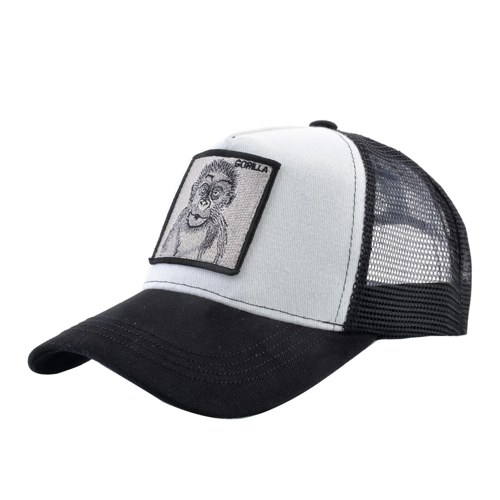 Summer Mesh Baseball Cap For Men Breathable Animal Embroidery_voghion.com