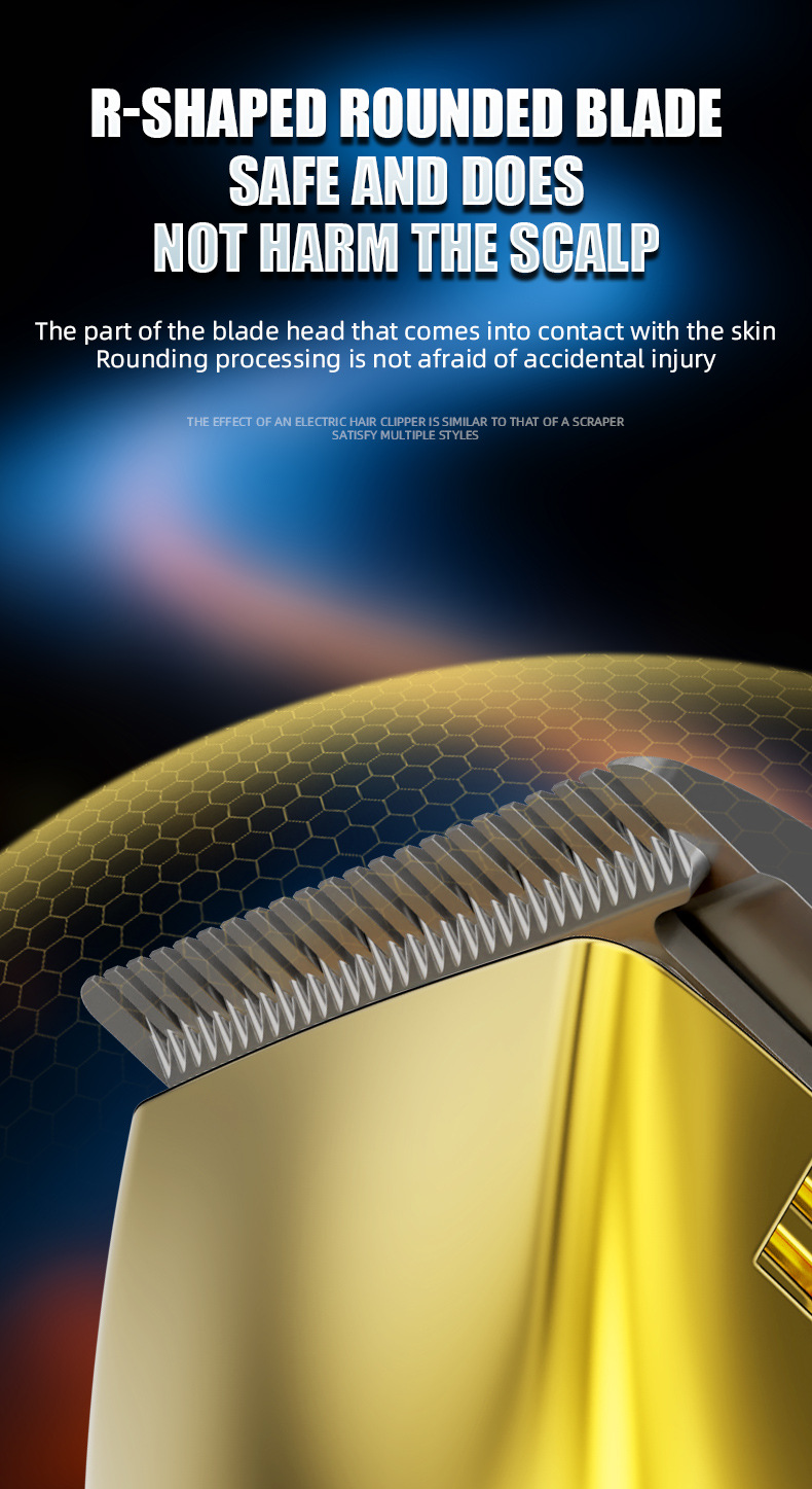 Professionel hårtrimmer med knive i rustfrit stål_voghion.com