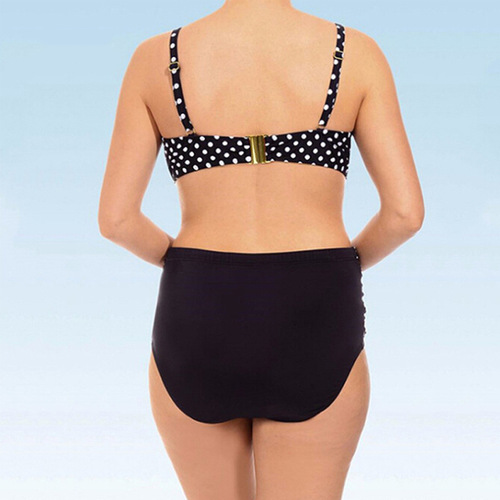 European and American sexy plus-size polka dot printed bikini swimsuit 5XL push-up plus-size