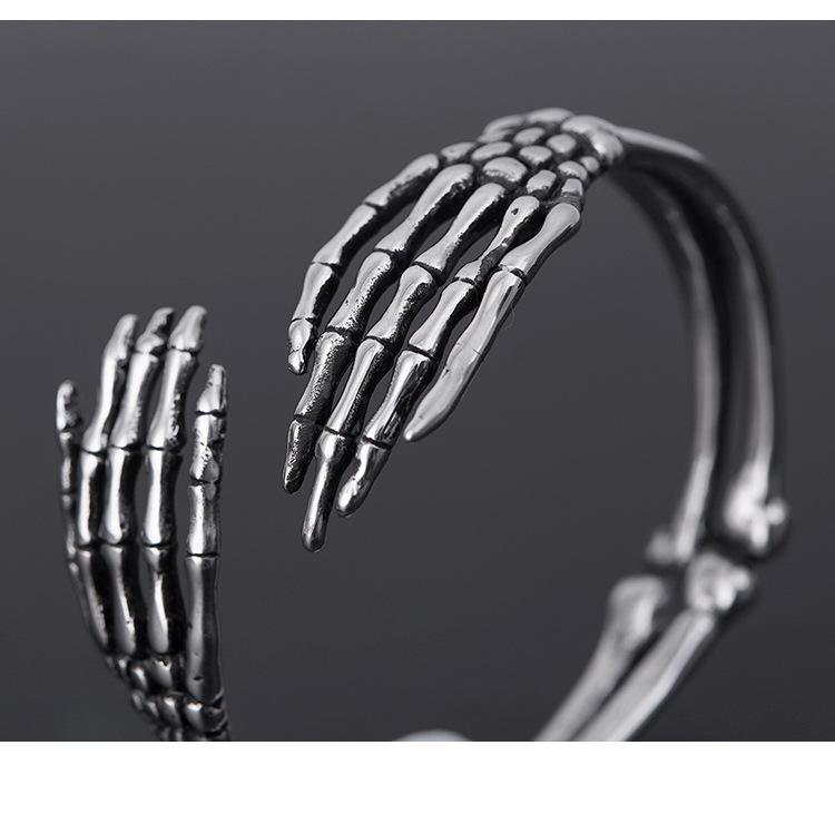 Explosive titanium steel men's niche design bracelets, creative bracelets_voghion.com