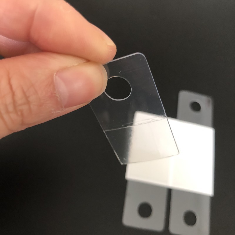 PVC transparente PET agujero redondo mercancía embalaje estante de exhibición gancho de regalo bolsa de plástico gancho adhesivo