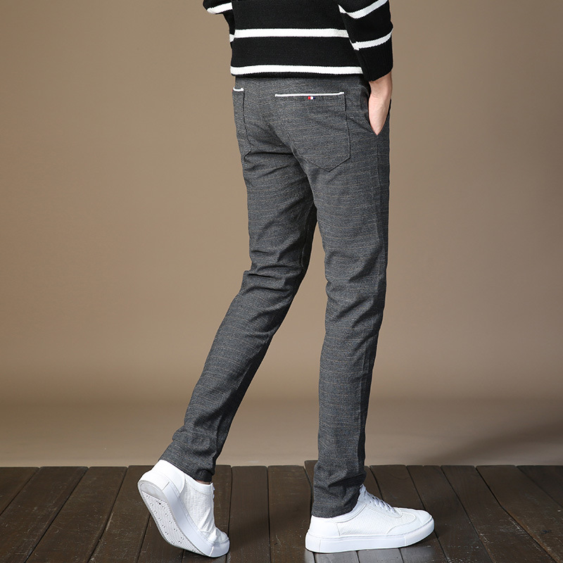 2024 primavera nuevos pantalones largos ocasionales de los hombres de moda de Corea Delgado recto de negocios de primavera y otoño pantalones de traje de verano Pantalones delgados