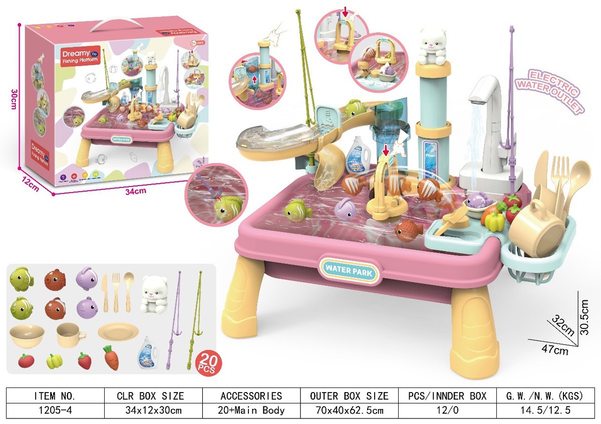 lavabo eléctrico - rosa (caja de color en inglés) por orden, 12pcs