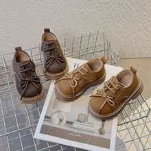 女童宝宝防滑2025时尚新款儿童英伦春秋皮鞋软底鞋子男童单鞋百搭