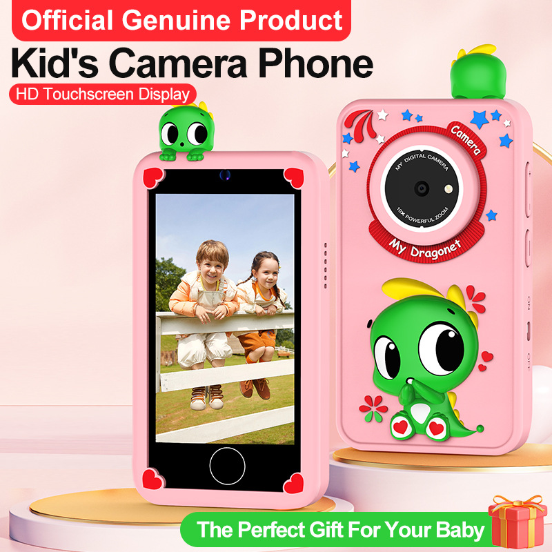 Cross-Border Supply of Children's Mini Mobile Phone Cameras, Multi-Functional Dual-Camera Photo and Video Photo Sticker Cameras Wholesale