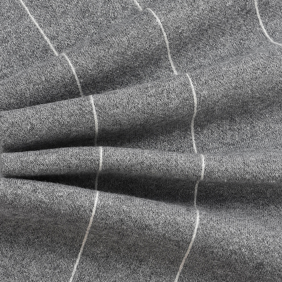 Knitted Scarf For Men Striped Warm Thick Neck Accessory_voghion.com