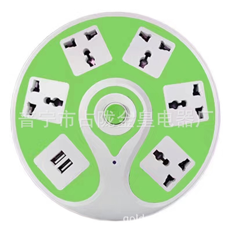 Características creativas de larga línea de oficina UFO platillos voladores carga fruta limón enchufe enchufe enchufe enchufe USB inteligente mayorista