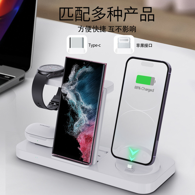 新型三合一無線充電は折りたたみ可能です。六合一無線充電はサムスンのファーウェイ携帯電話無線充電器に適用されます。|undefined