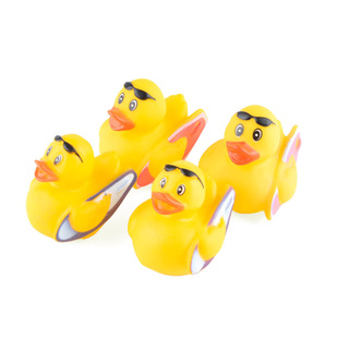 Manufacturer's Ready-Made Baby Bath Toy Set Surfing Duck Water Toys Baby Bathroom Toys Pinch and Scream