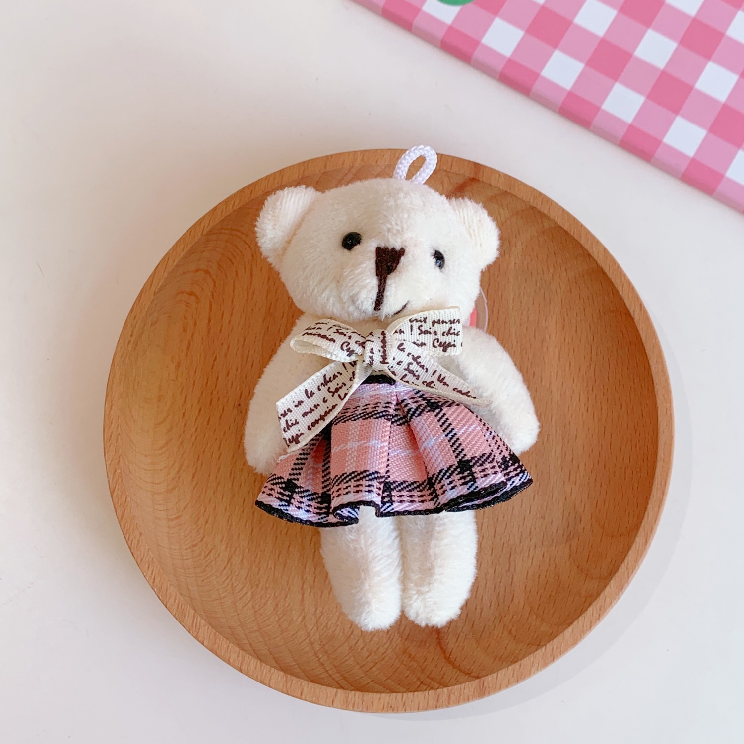 Linda chica lindo colgante muñeca de peluche oso muñeca bolsa de muñeca colgante suave lindo accesorios llavero femenino image 13