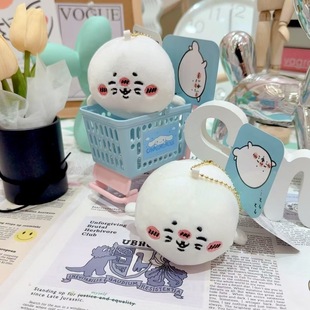 Cartoon Marine Animal Seal Plush Toy Cute Mollusk Seal Small Pendant Bag Doll Grabber Doll