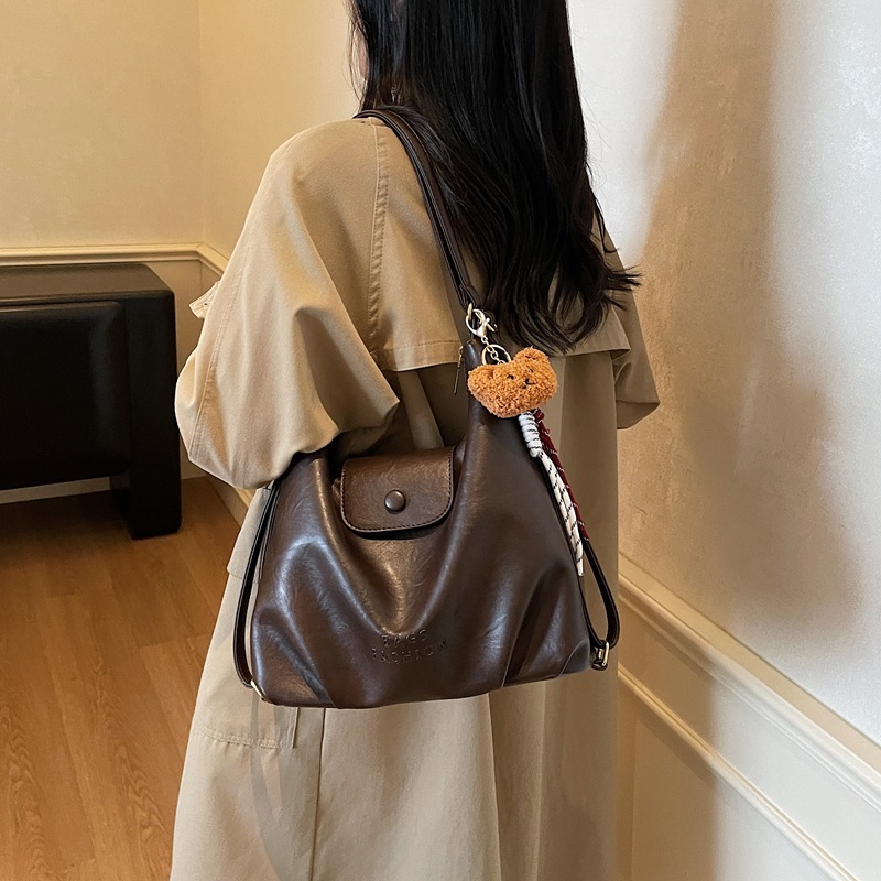 高级感复古大容量包包女2025新款春夏季通勤双肩后背包单肩托特包|undefined