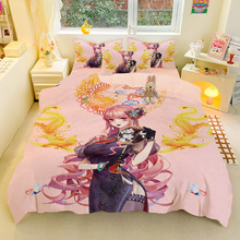 海贼王磨毛四件套卡通可爱路飞女帝锦棉三件套学生宿舍单人床0.9m