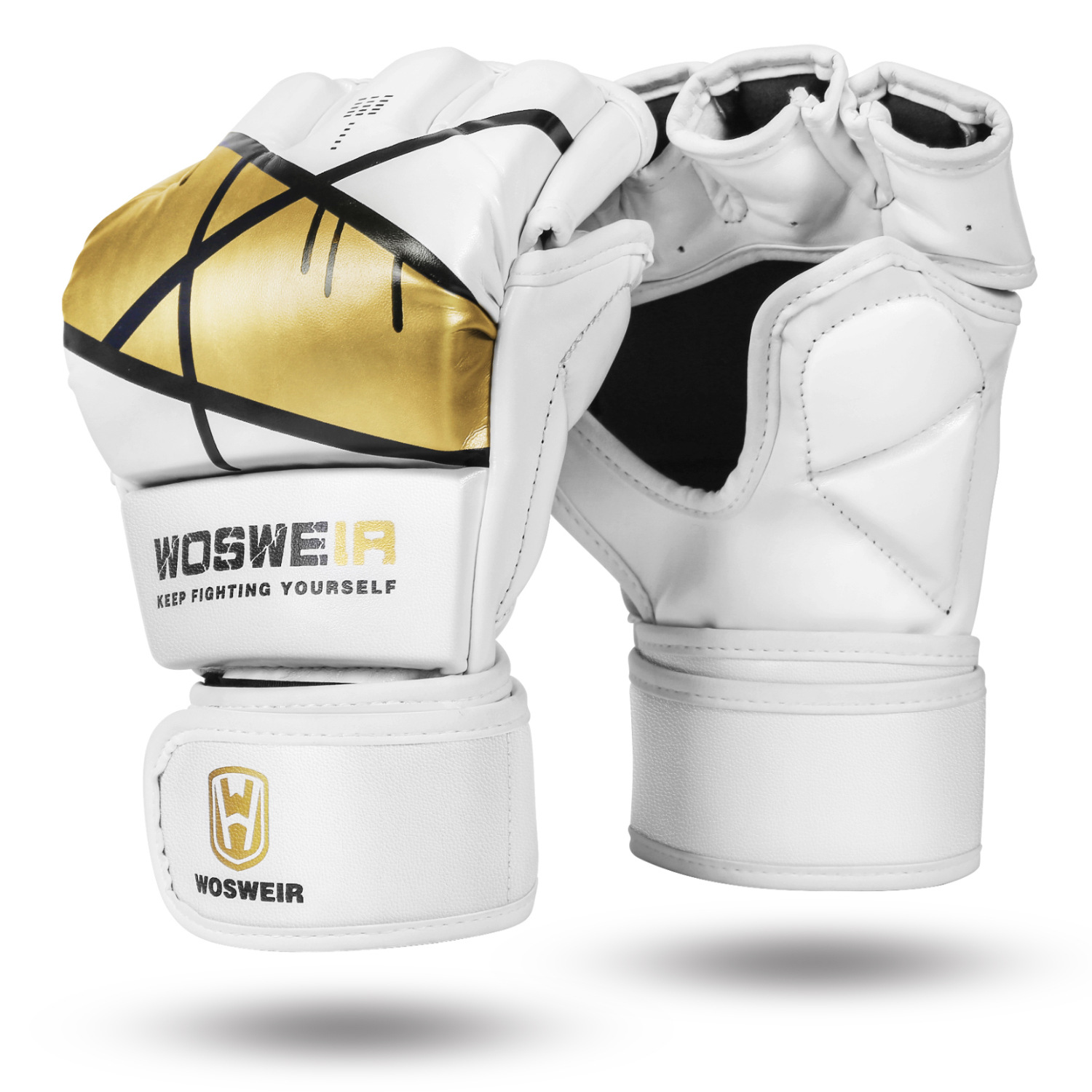 Guantes de entrenamiento de boxeo grueso, boxeo de dedo medio para hombres y mujeres, boxeo de boxeo para adultos, guantes de boxeo de dedo dividido, lucha profesional especial para sanda