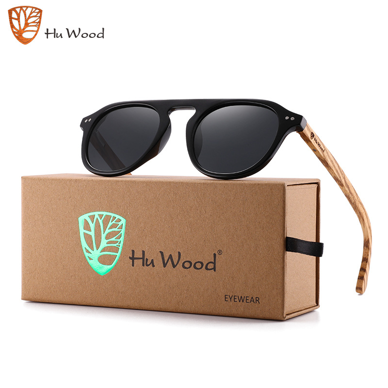 Factory wholesale New polarized sunglasses wooden legs anti-ultraviolet sunglasses for men and women driving riding sunscreen