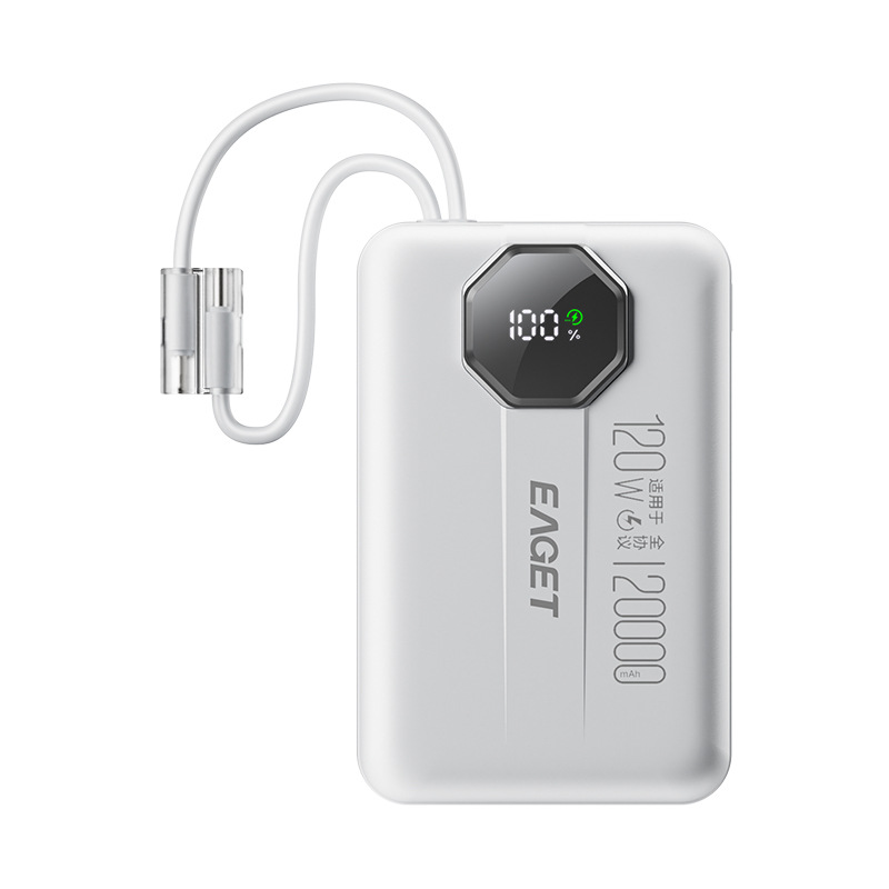 Yijie Brand Q3 Power Bank with 22.5W Fast Charging, Dual Display, Multiple Ports, and Cable Included