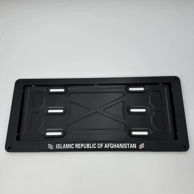 Cross-Border Middle East Afghanistan Stainless Steel License Plate Frame, Thickened Rust-Proof Car License Plate Frame, in Stock for Bulk Direct Shipment