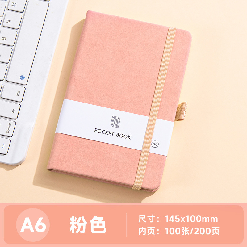 Cuaderno A5 con correa y logotipo personalizado, fabricante, cuaderno de oficina simple para negocios, bloc de notas grueso, diario, venta al por mayor