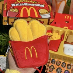 マクドナルドのフライドポテトバッグマックトランシーバー子供のおもちゃマックチキンフライドポテトソースマシン子供の人形ショルダーバッグ