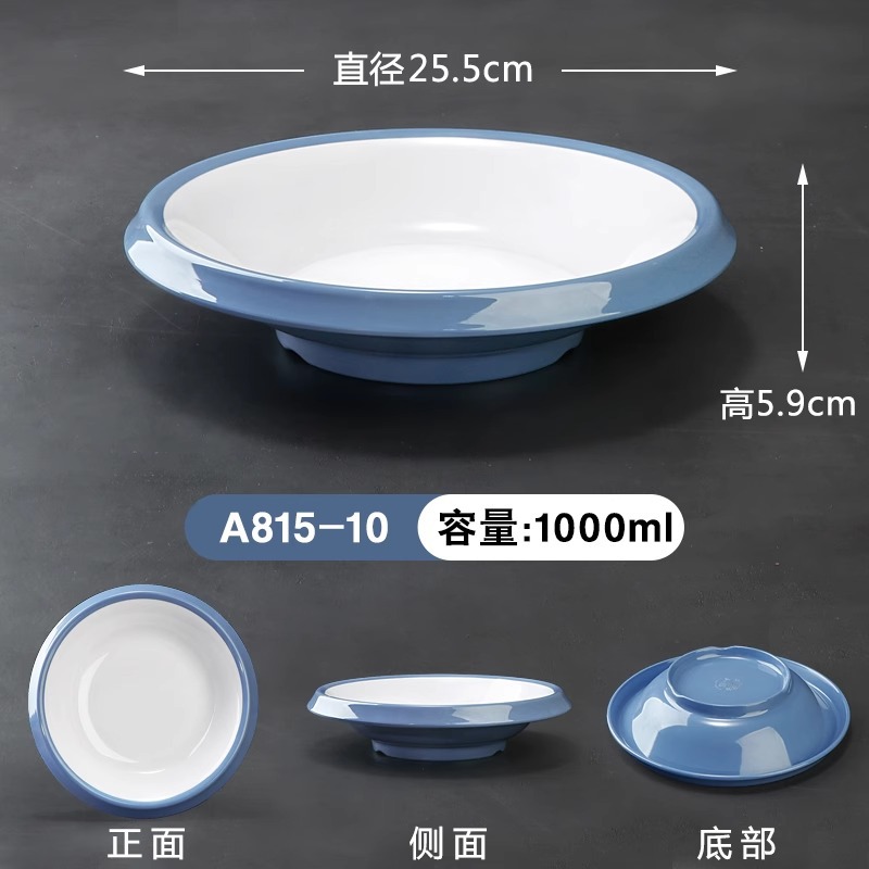 작은 파란색과 흰색 접시 A815-10 패턴 없음, 약 1.0kg개