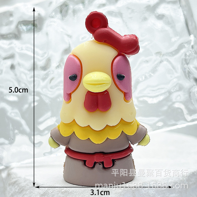 Langlangshan Leprechaun colgante de llavero de dibujos animados Langlangshan Leprechaun muñeca caja ciega muñeca de pegamento suave viaje al oeste muñeca