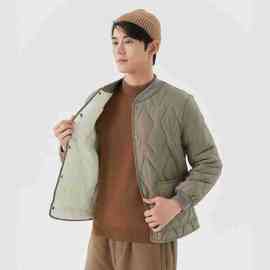 冬季男士学生加肥加大加厚加绒保暖长袖棉衣宽松螺纹领棉服2533