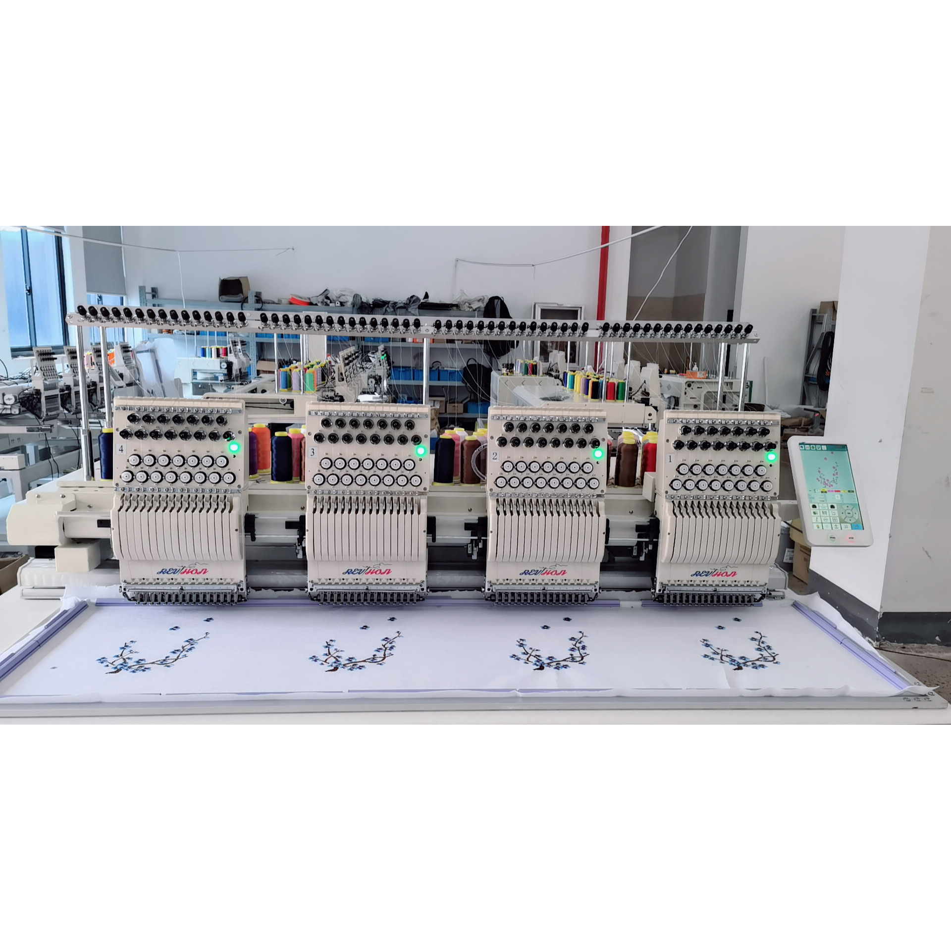 Nueva máquina de bordado por computadora máquina de bordado multifuncional de cuatro cabezas image 6