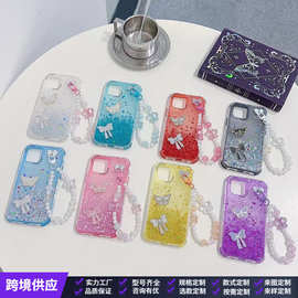 适用iphone16Promax肤感磁吸撞色手机壳15苹果12网红13跨境钻石14