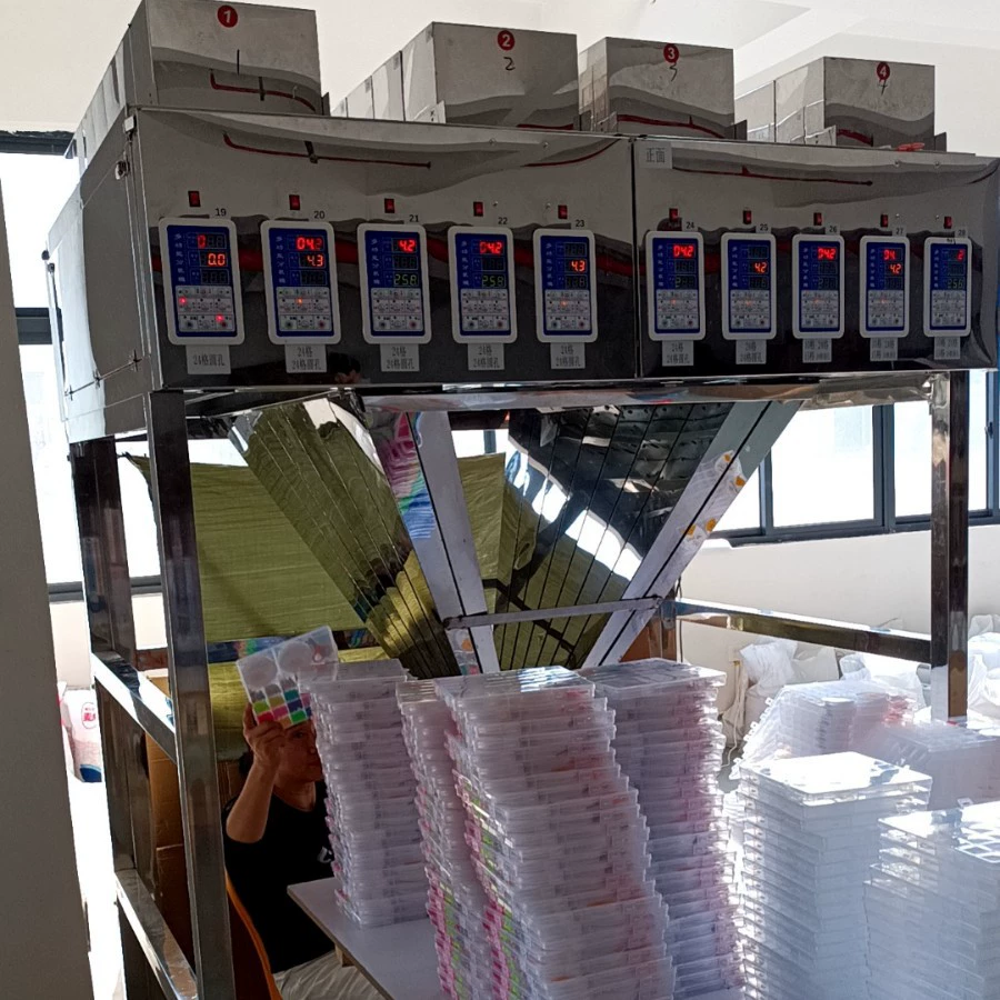 12 головок цветных бусин небольшой раздельную машину взвешивания дозирующего картриджа производитель на заказ