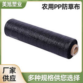 现货供应黑色果园农用PP材质打孔透气渗水除草防草布大棚打孔地布