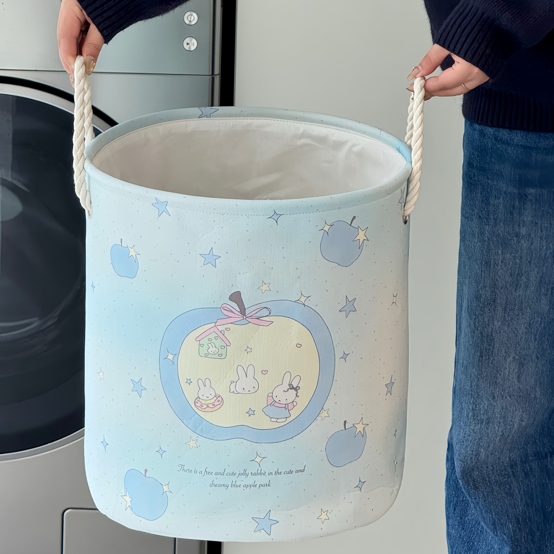 Cesta de ropa sucia plegable Cesta de almacenamiento de ropa sucia Cesta de lavandería de dormitorio Cesta de ropa sucia plegable Cesta de almacenamiento de juguetes domésticos