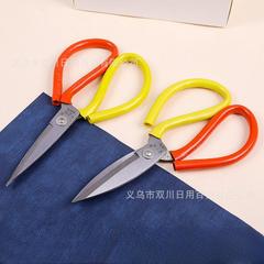 赤黄は二色ハサミ21cm大頭1号ハサミ家庭用魚頭ハサミマンガン鋼防錆キッチン大ハサミ