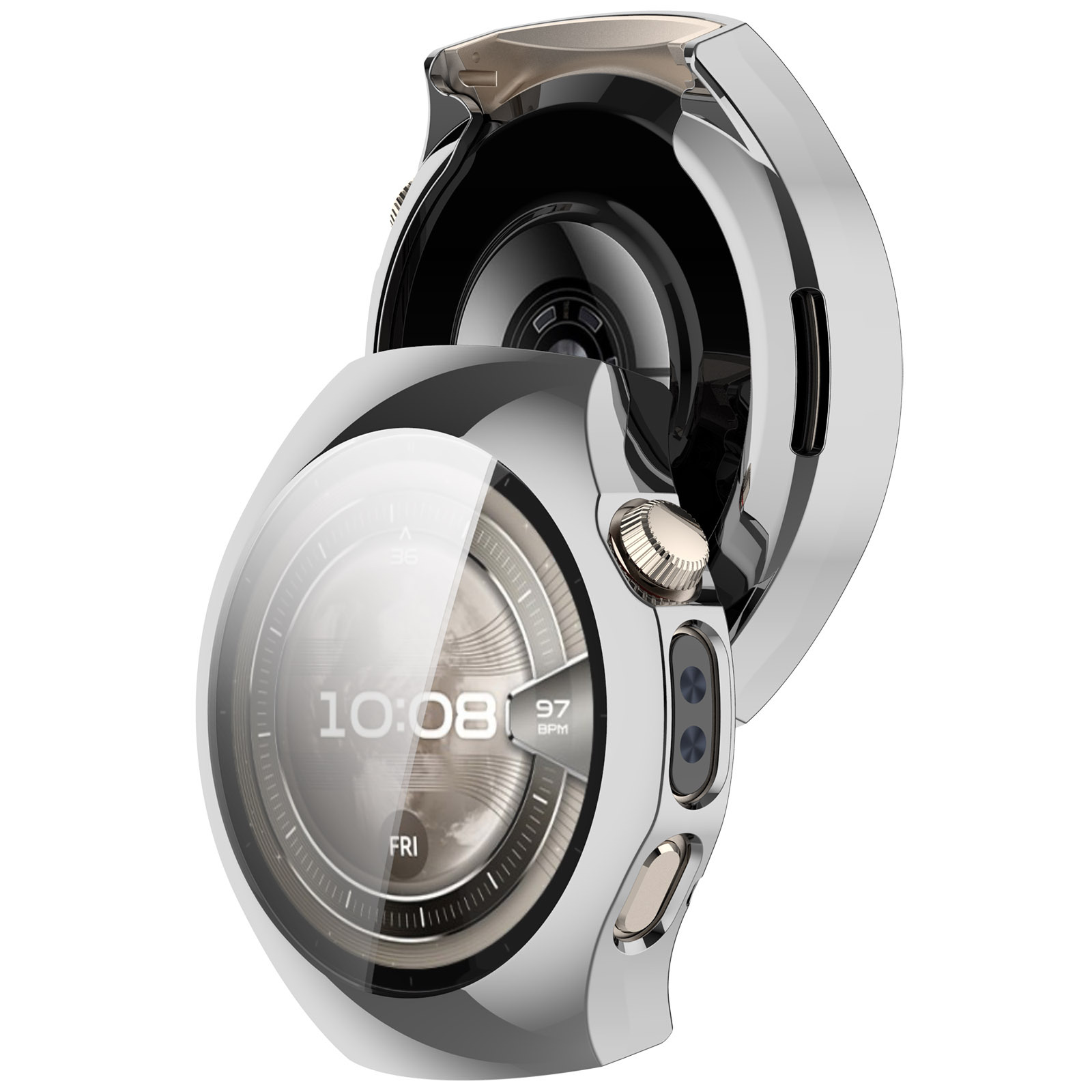 Xinyuan Shuntong is suitable for the Huawei watch5 protective case with a 42MM tempered film and a full 46MM integrated case and film watch case undefined