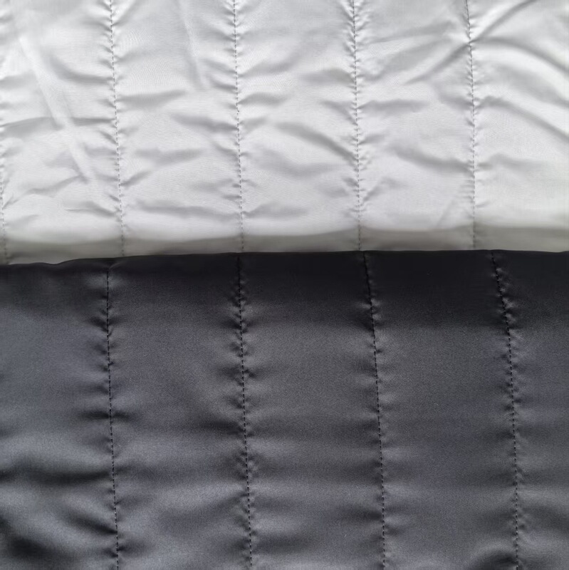 Factory Direct Supply Waterproof 75D Polyester Pongee Quilted Cotton Fabric Home Textile Air Conditioner Cover Fan Cover Quilted Fabric
