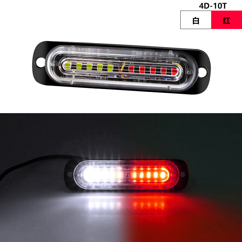 12 - 24V Lámpara lateral del camión 10LED lámpara de red de luz de advertencia intermitente del automóvil image 12
