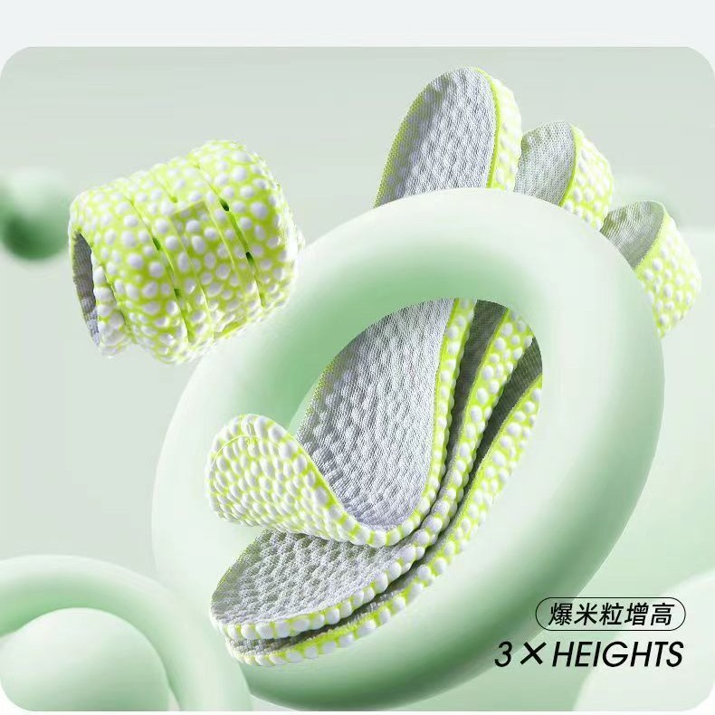 Aumentar la altura de la plantilla, sensación de la plantilla caída, suave, de larga duración, no cansado, absorción de golpes deportivos para hombres y mujeres, absorción de sudor, desodorante, aumento de altura interior