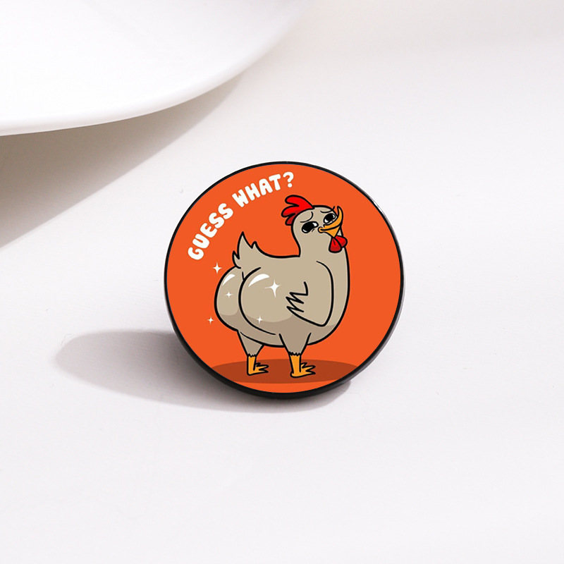 10g Weight Brooches Classification Holiday, Daily Occasion Alloy Material Animal, Letter Pattern Unisex Gender Cute Style Cute Pin Animal Letter Alloy Unisex Brooches 2