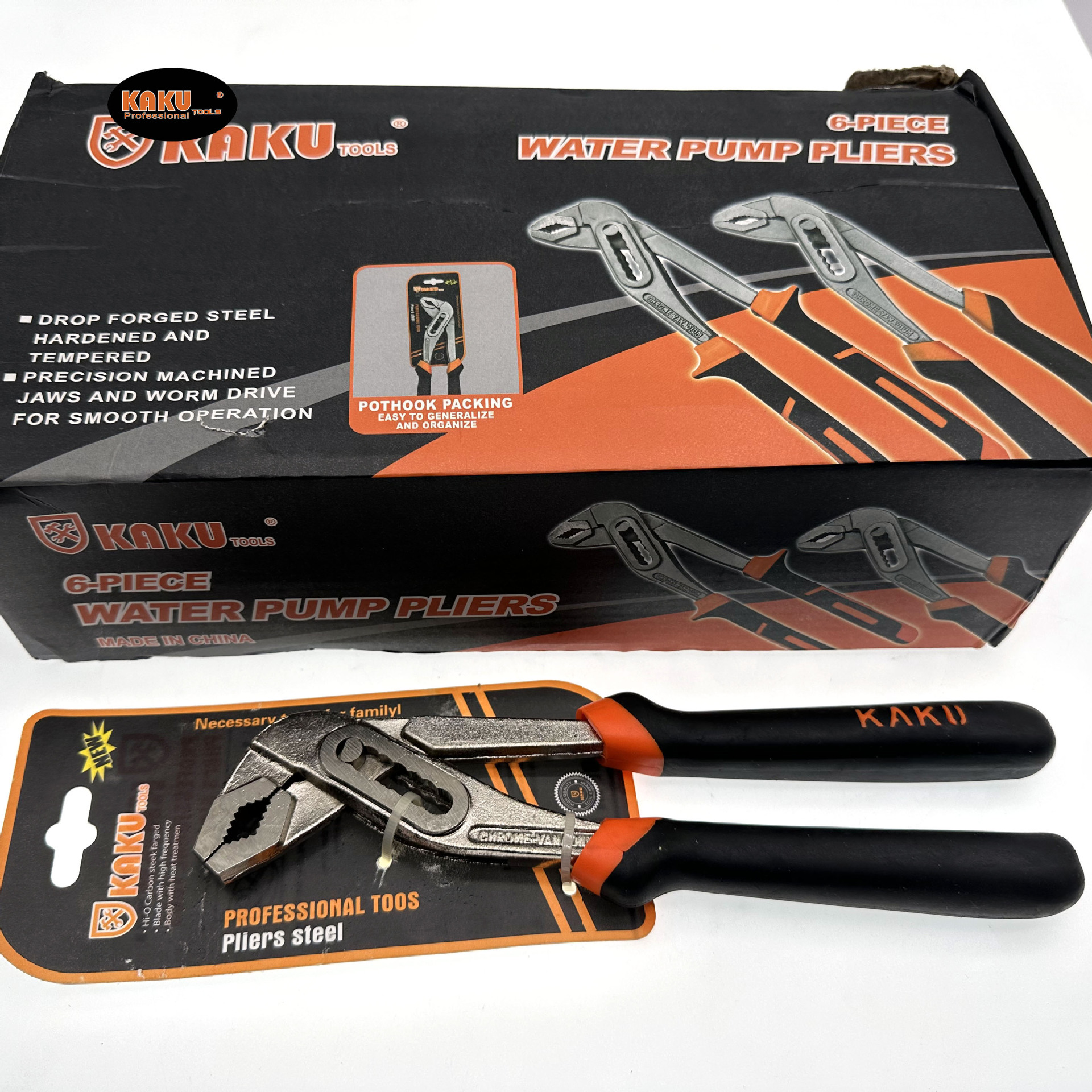 多功能家用10寸水泵钳可调试轻型管钳开口万用钳类工具