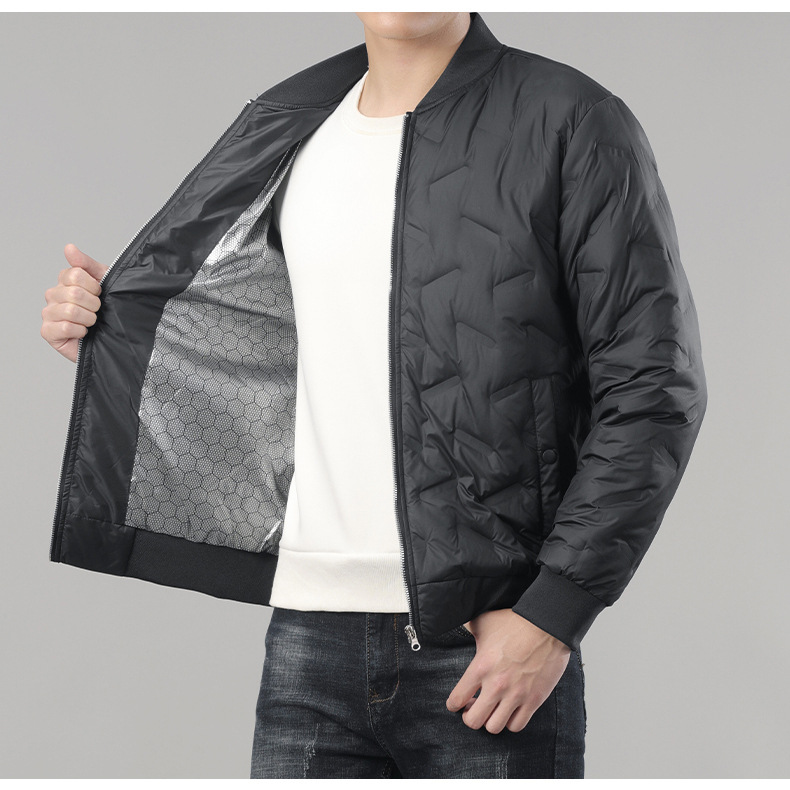 Осенне-зимняя пуховая куртка из графена, легкая пуховая куртка с воротником-стойкой, униформа для групповых мероприятий, рабочая одежда для мужчин и женщин.