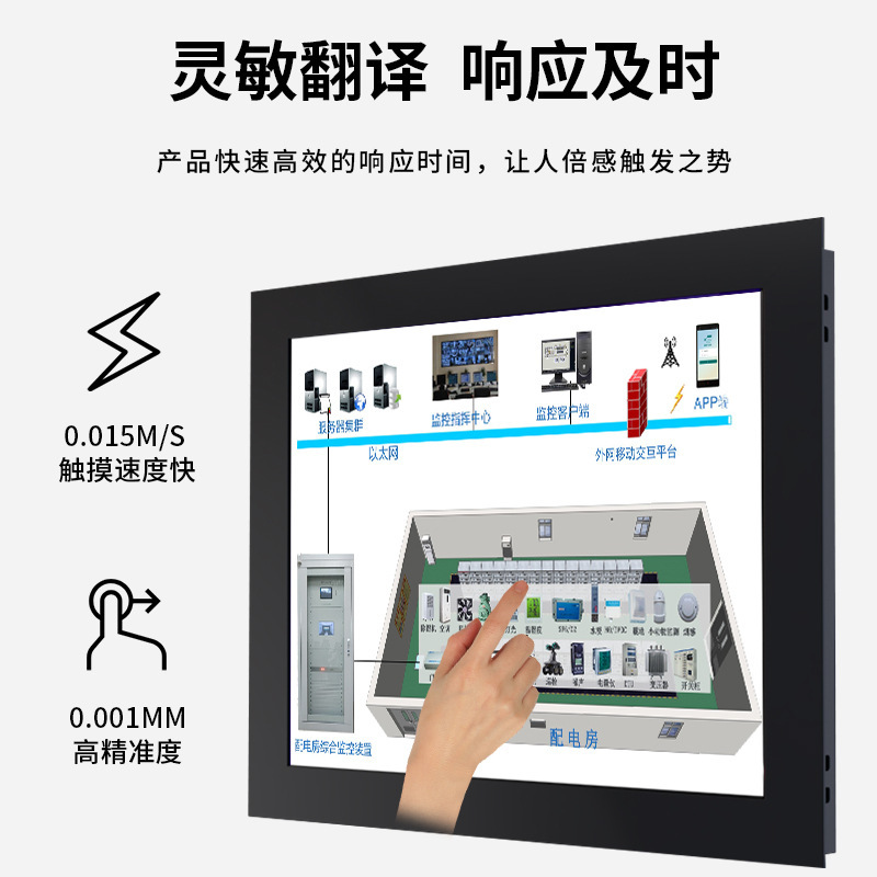 相互視達工制御一体型全閉鎖知能工業コンピュータ本体安卓タッチパネルディスプレイ|undefined